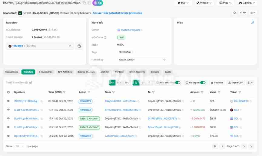 一文详细了解Meteora空投4个巨鲸地址领走28.5% 超6万散户仅分7%