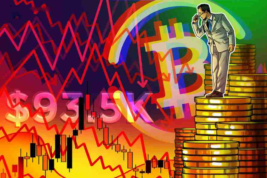 比特币(btc)关键的9.35万美元,因为美联储降息赌注符合 “强” 熊市案例